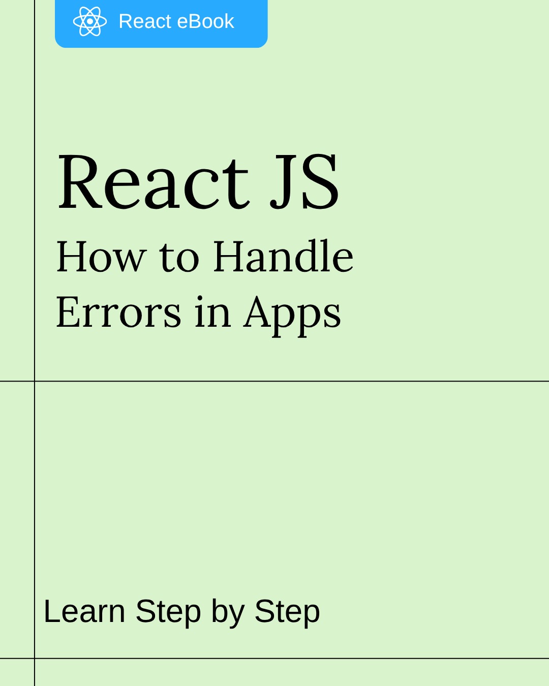 React JS - How to handle Errors in Apps book cover