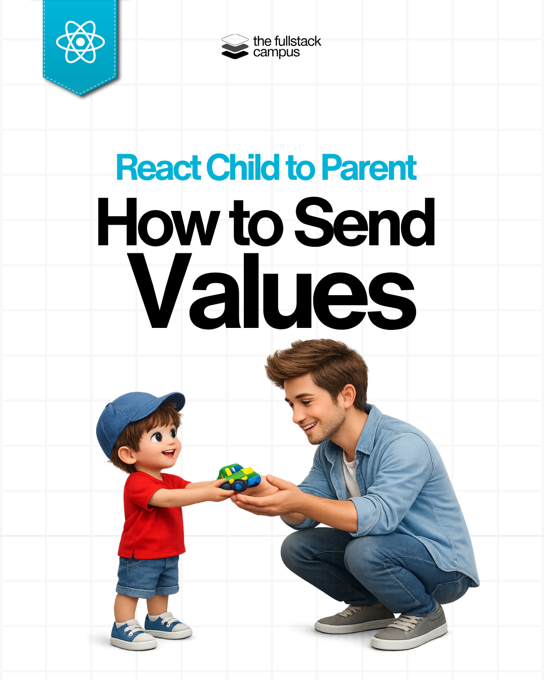 React - Child to Parent How to Send Values book cover